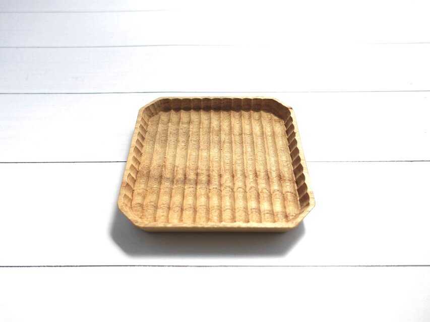 珍しい 楠の我谷盆 可愛らしいサイズ 」木製トレイ 小物置き