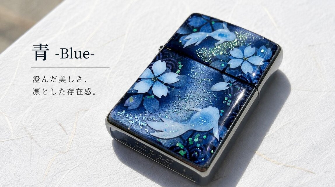 職人の手作り！和柄zippo『有』ライター ジッポ 和柄 工芸 職人 送料