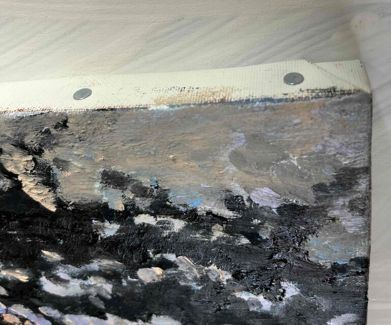 原画・油彩 「朝の木漏れ日 20260818」 絵画・ F6（32×41cm ）アート