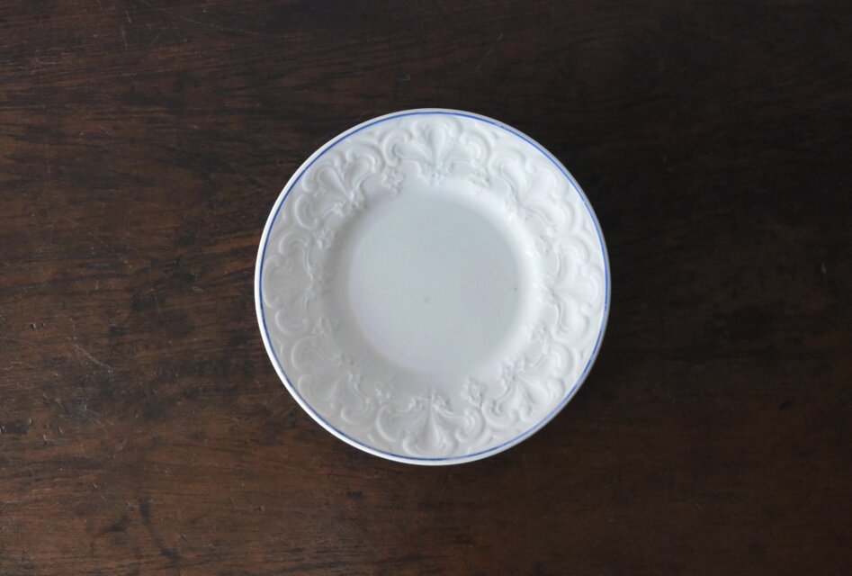 Creil & Montereau クレイユモントロー レリーフ 平皿 フランス