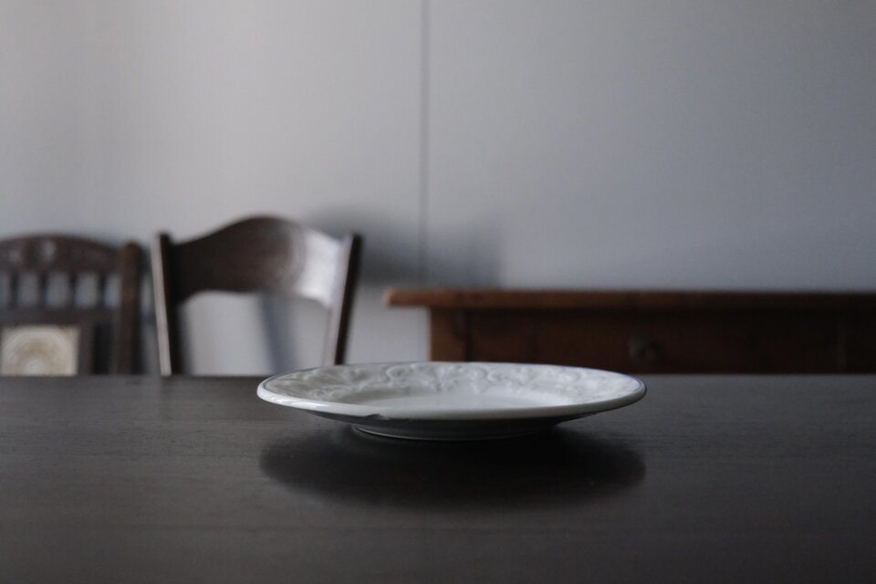 Creil & Montereau クレイユモントロー レリーフ 平皿 フランス