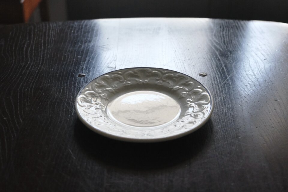 Creil & Montereau クレイユモントロー レリーフ 平皿 フランス