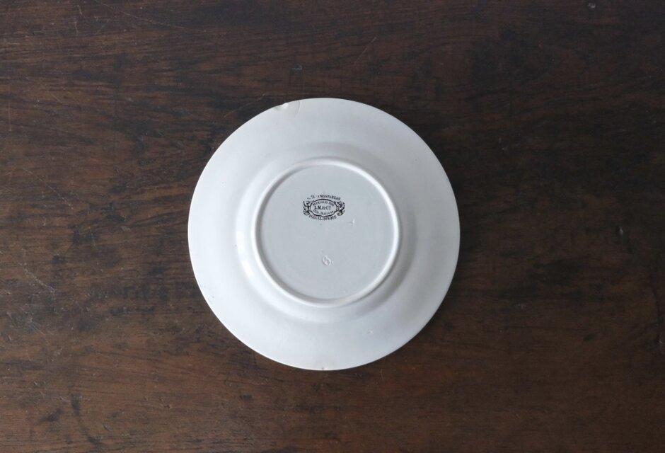 Creil & Montereau クレイユモントロー レリーフ 平皿 フランス