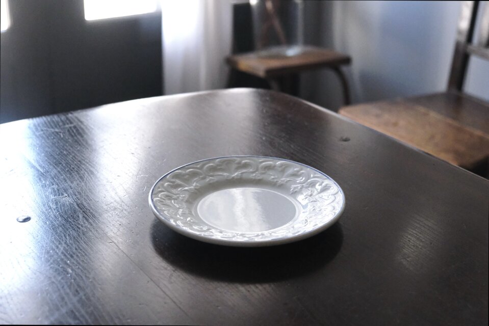 Creil & Montereau クレイユモントロー レリーフ 平皿 フランス