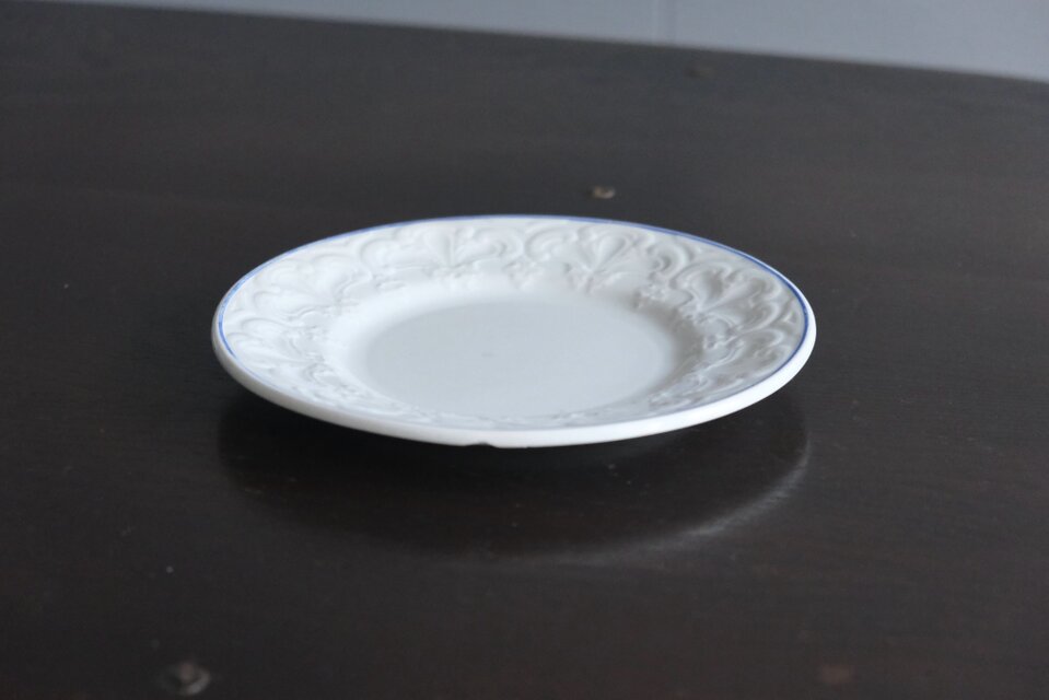 Creil & Montereau クレイユモントロー レリーフ 平皿 フランス