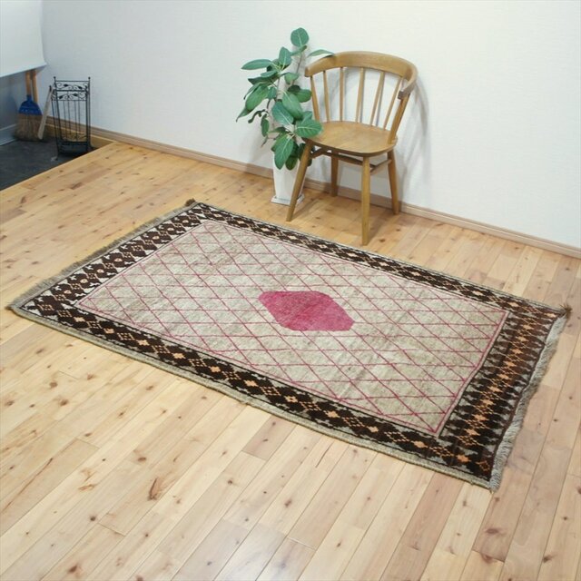 ハンドメイド ペルシャ オールドギャッベ トライバルラグ ヴィンテージ