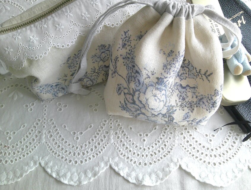 RetroFrench×linen PouchSet | iichi 日々の暮らしを心地よくする