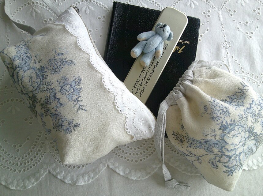 RetroFrench×linen PouchSet | iichi 日々の暮らしを心地よくする