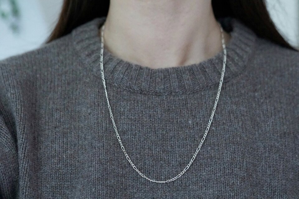 SILVER925 フィガロチェーンネックレス 60cm | iichi 日々の暮らしを