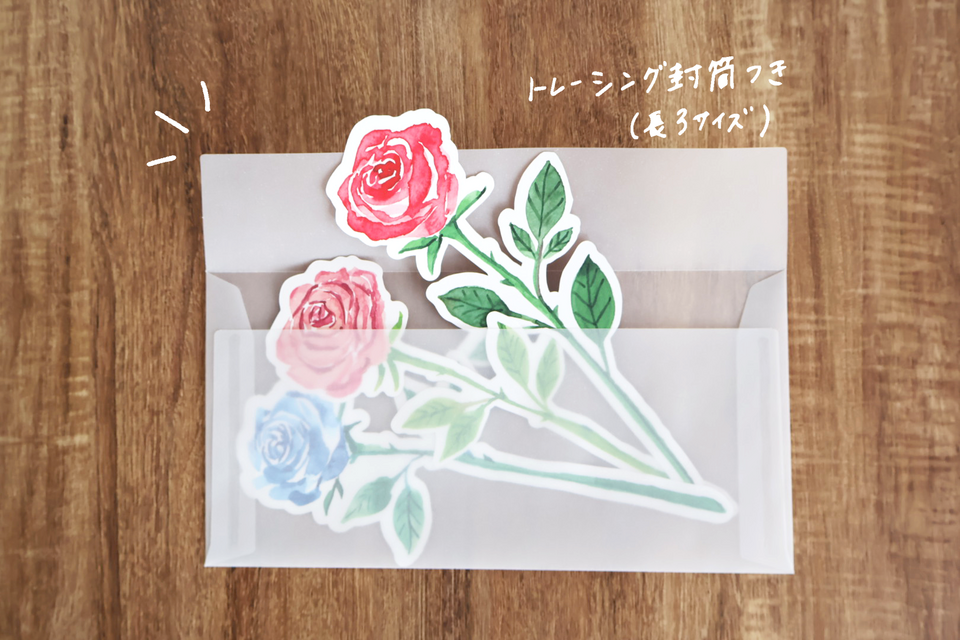 バラのブーケカード | iichi 日々の暮らしを心地よくするハンドメイド
