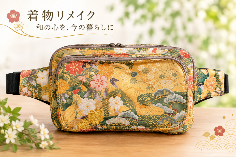 帯のボディバック | iichi 日々の暮らしを心地よくするハンドメイドや