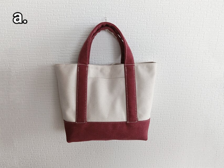 ヴィンテージ加工レッド帆布のトートバッグs | iichi 日々の暮らしを