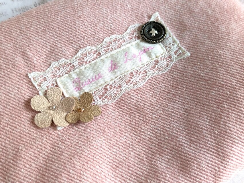 ハンドメイド デニム うさぎ ポーチ 大人可愛い うさぎのピンクデニムポーチ＊ | iichi 日々の暮らしを