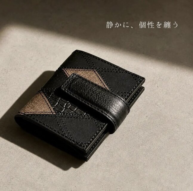 パッチワーク革財布 時を纏うパッチワーク｜ヴィンテージ風本革財布｜ メンズ レディース