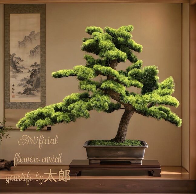 光触媒 人工観葉植物 ウォールグリーン フェイクグリーン 盆栽花器付き