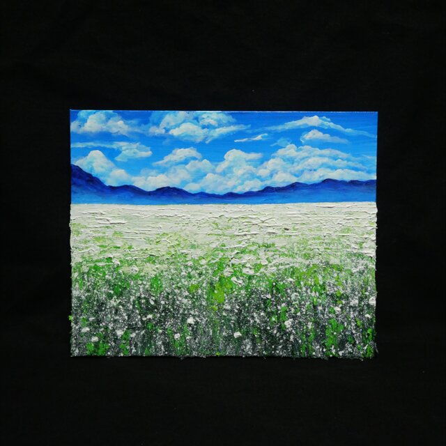 秋のインテリア】油絵 絵画【エターナル・ホワイト】癒しの風景画 原画