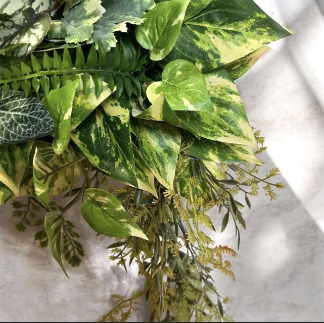 光触媒 人工観葉植物 ウォールグリーン フェイクグリーン 壁掛け5043