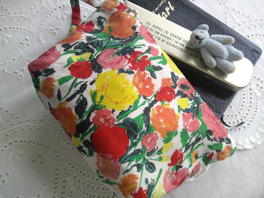 RedLinen×花cotton 2wayBag＆pouch | iichi 日々の暮らしを心地よく