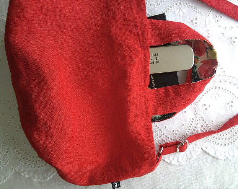 RedLinen×花cotton 2wayBag＆pouch | iichi 日々の暮らしを心地よく
