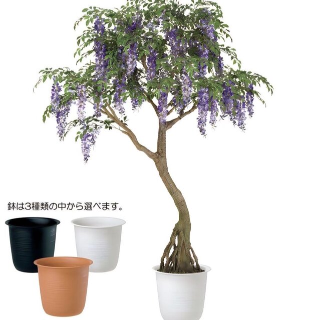 光触媒 人工観葉植物 ウォールグリーン フェイクグリーン 藤コアッド鉢