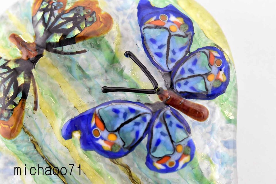 蝶のガラスペンダント｜Butterfly Glass Pendant 13570-501 作家作品