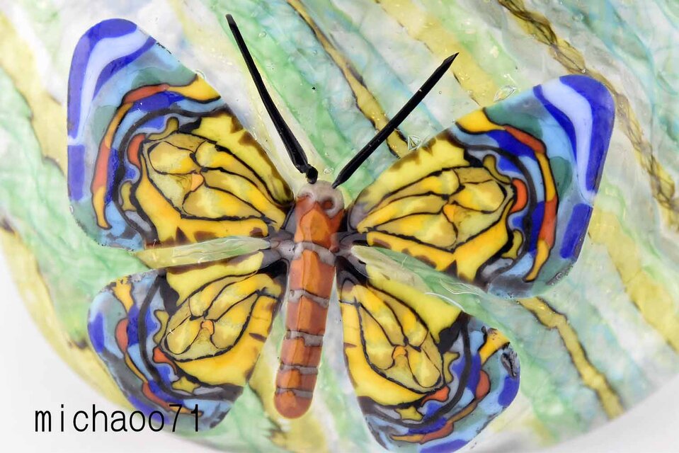 蝶のガラスペンダント｜Butterfly Glass Pendant 13570-501 作家作品