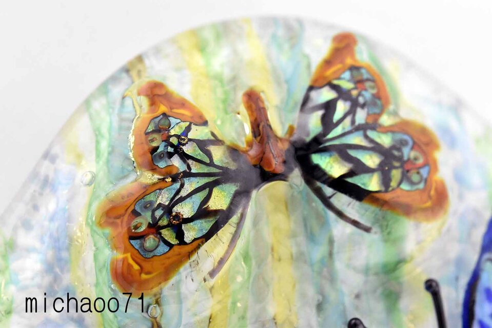 蝶のガラスペンダント｜Butterfly Glass Pendant 13570-501 作家作品
