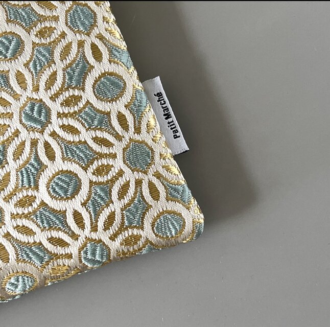 受注制作】モロッカン刺繍ポーチ＆コンパクトミラーセット ♢ギフトに