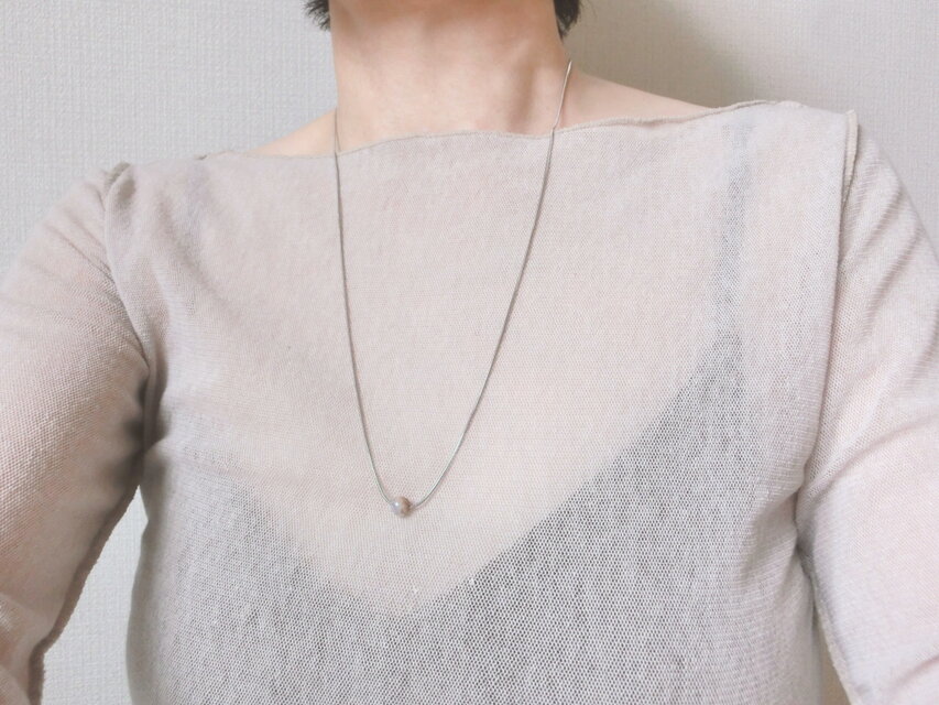 misty blue necklace | iichi 日々の暮らしを心地よくするハンドメイド