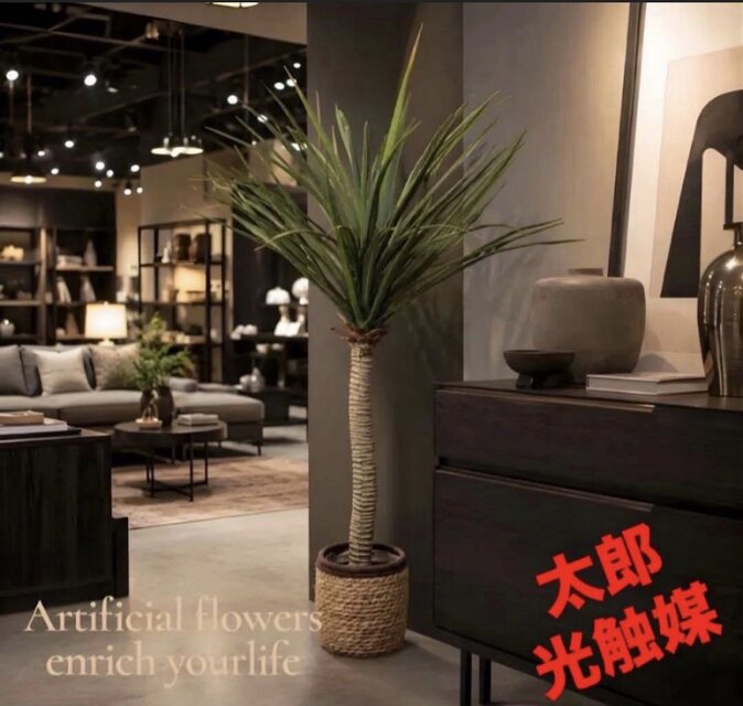 光触媒　観葉植物　ウォールグリーン　フェイクグリーン　ユッカロストラータ140 光触媒 人工観葉植物 ウォールグリーン フェイクグリーン ユッカ