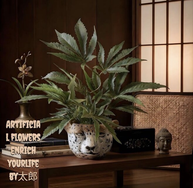 光触媒 人工観葉植物 ウォールグリーン フェイクグリーン 大麻
