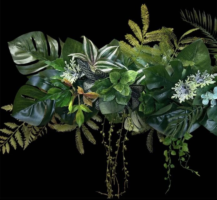 光触媒 人工観葉植物 ウォールグリーン フェイクグリーン 壁掛け4385