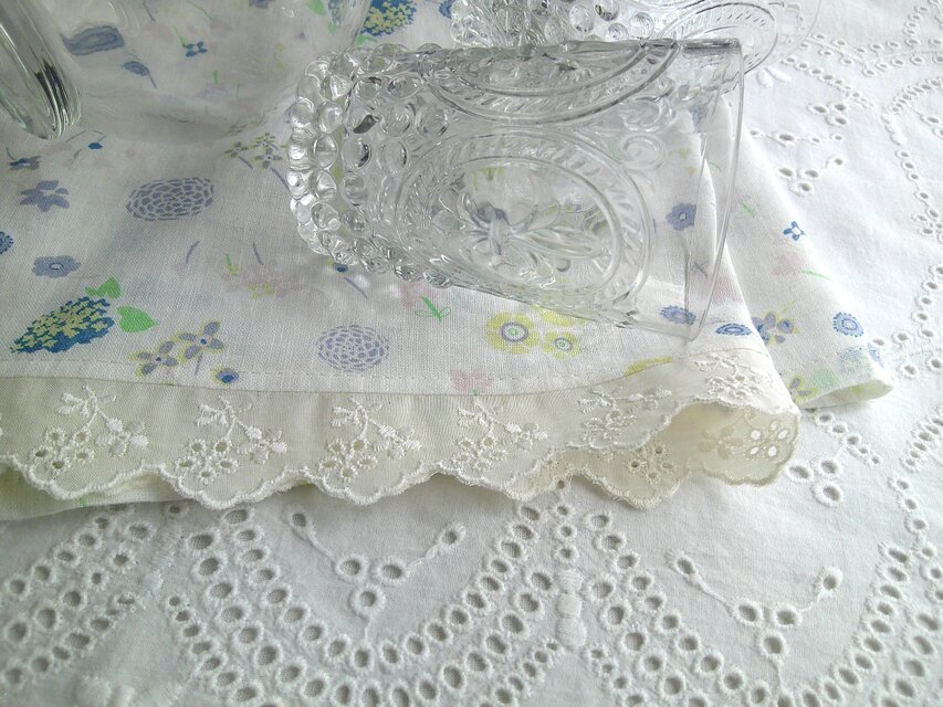 刺繡lace×綿麻 MultiCloth | iichi 日々の暮らしを心地よくする