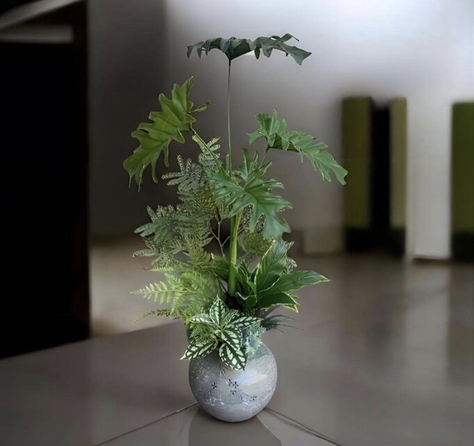 光触媒 人工観葉植物 モンステラ フェイクグリーン スプリットアレンジ