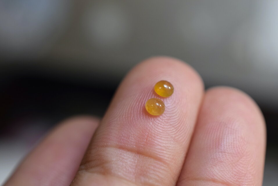 RS13-185 ミニ 宝石質 氷種 黄翡翠 ミャンマー産 天然 A貨 本翡翠