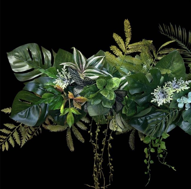 光触媒　人工観葉植物　ウォールグリーン　造花　アレンジ　フェイクグリーン6035 光触媒 人工観葉植物 ウォールグリーン フェイクグリーン 壁掛け4835