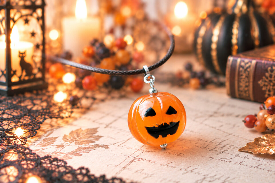 いたずらパンプキンのハロウィンナイト】ガラスのジャックオランタン