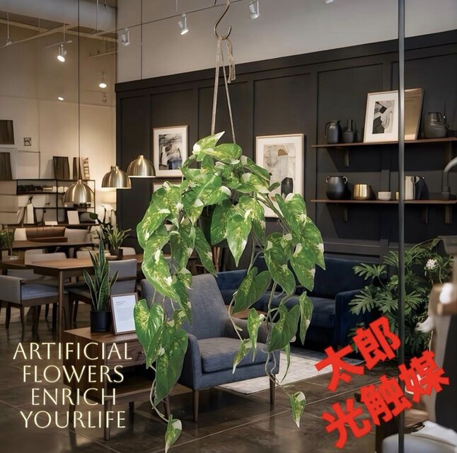 光触媒 観葉植物 ウォールグリーン フェイクグリーン ハンギングフィロ