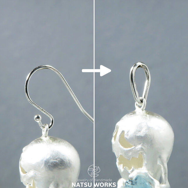 おばけのピアス / Gem & Ghost Charm 2026ハロウィン ロードライト おばけのピアス / Gem & Ghost Charm 2026ハロウィン ロードライト