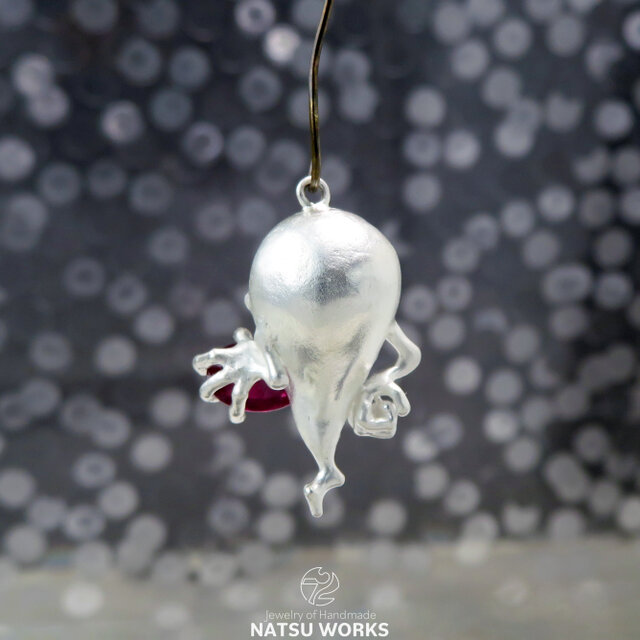 おばけのピアス / Gem & Ghost Charm 2026ハロウィン ロードライト おばけのピアス / Gem & Ghost Charm 2026ハロウィン ロードライト