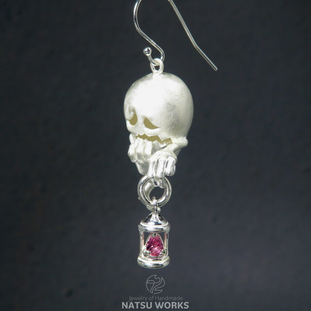 おばけのピアス / Gem & Ghost Charm 2026ハロウィン トルマリン