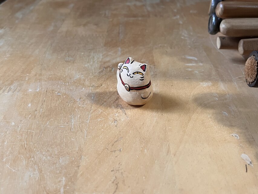 置物「招き猫 白福」 | iichi 日々の暮らしを心地よくするハンドメイド