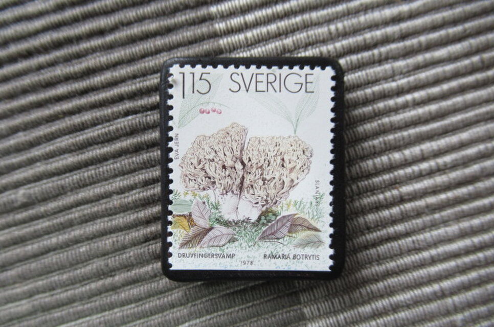 スウェーデン1978年 きのこ切手ブローチ11204 | iichi 日々の暮らしを