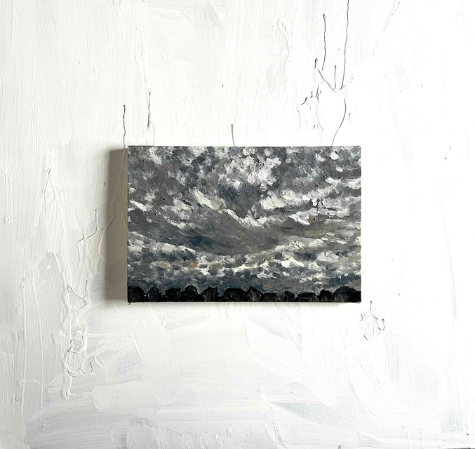 原画・油彩 「近所の風景 20269」 絵画・ P6（27×41cm ）アート