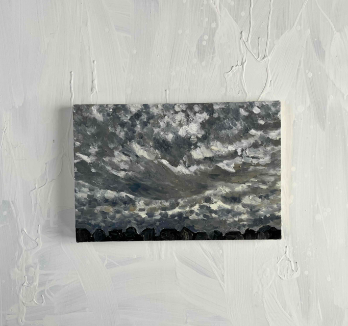 原画・油彩 「近所の風景 20269」 絵画・ P6（27×41cm ）アート