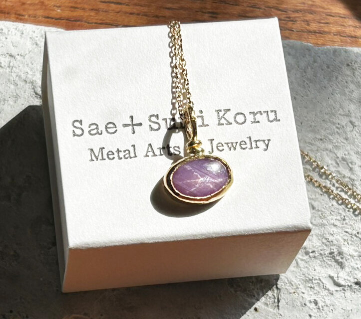 K24純金◇天然スターライラックサファイア◇2.63CT◇ ペンダントトップ