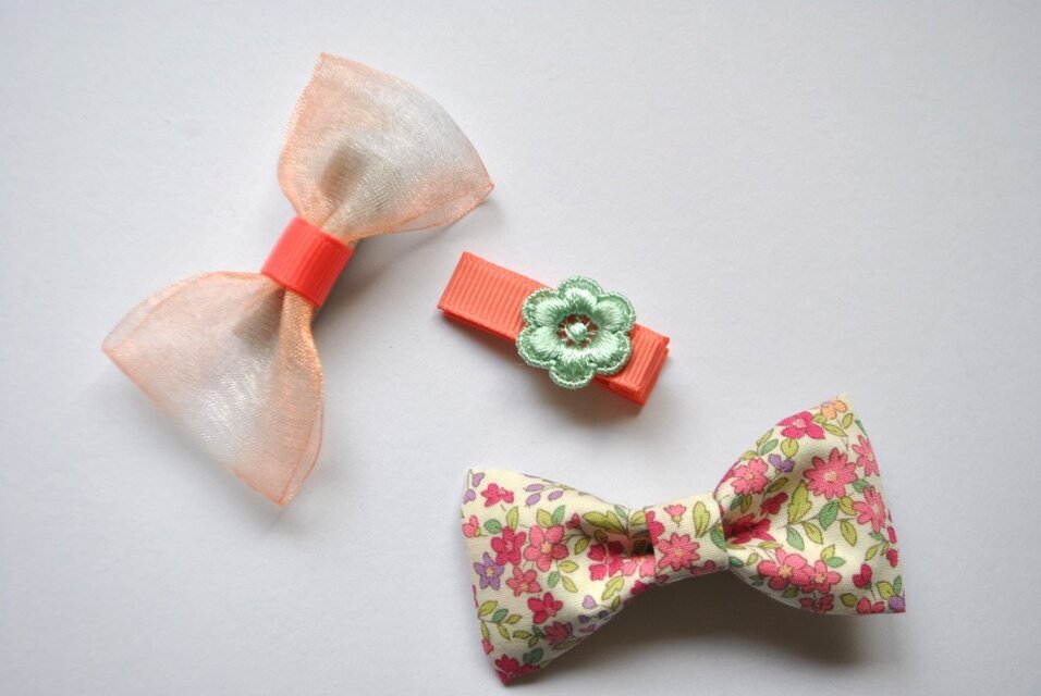 ０歳から使えるヘアクリップ♥滑り止め付き