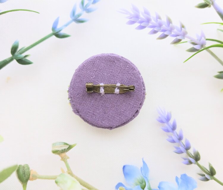 ミモザの花束刺繍ブローチ | iichi 日々の暮らしを心地よくする
