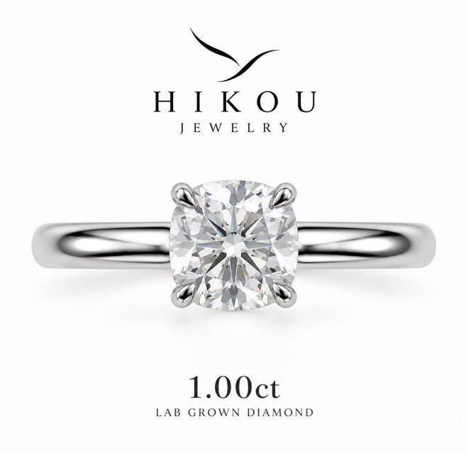 1.00ct ラボグロウンダイヤモンドリング｜S925｜IGI鑑定書付き｜選べる