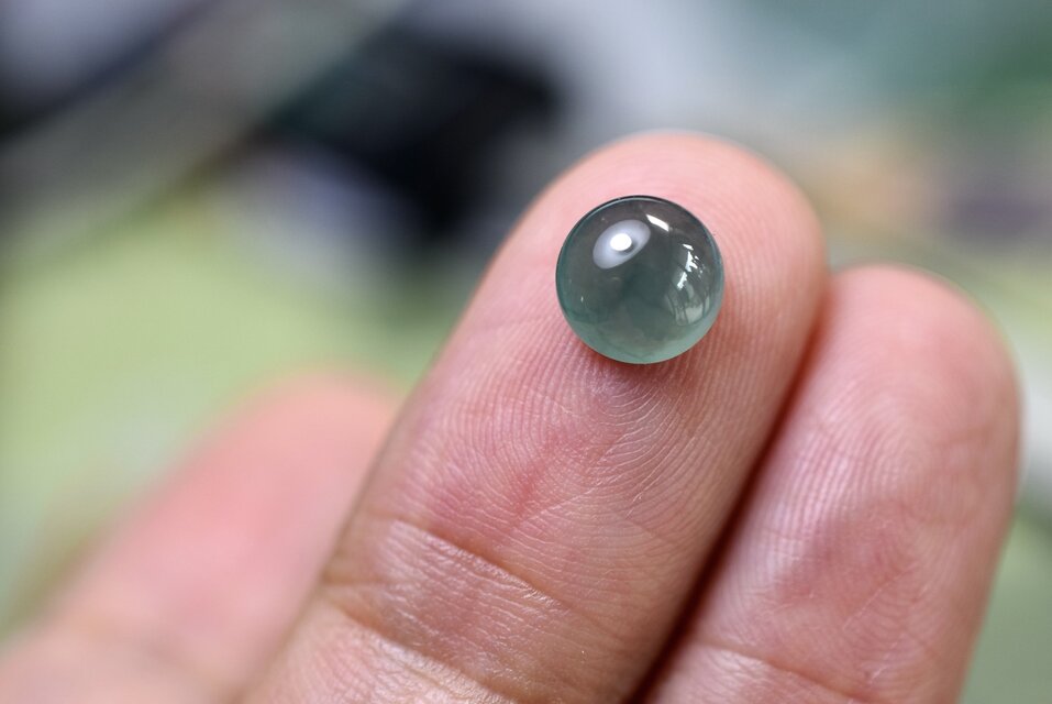 RS13-205 宝石質 氷種 青緑色 グアテマラ産 天然 A貨 本翡翠 ルース